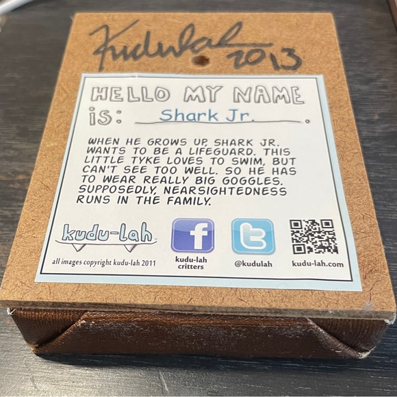 Limited Edition Kudlah Shark Jr Art - Picture 2 of 2